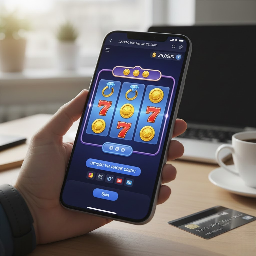 slot online depo pulsa paling praktis dengan tampilan mesin slot modern dan deposit via ponsel